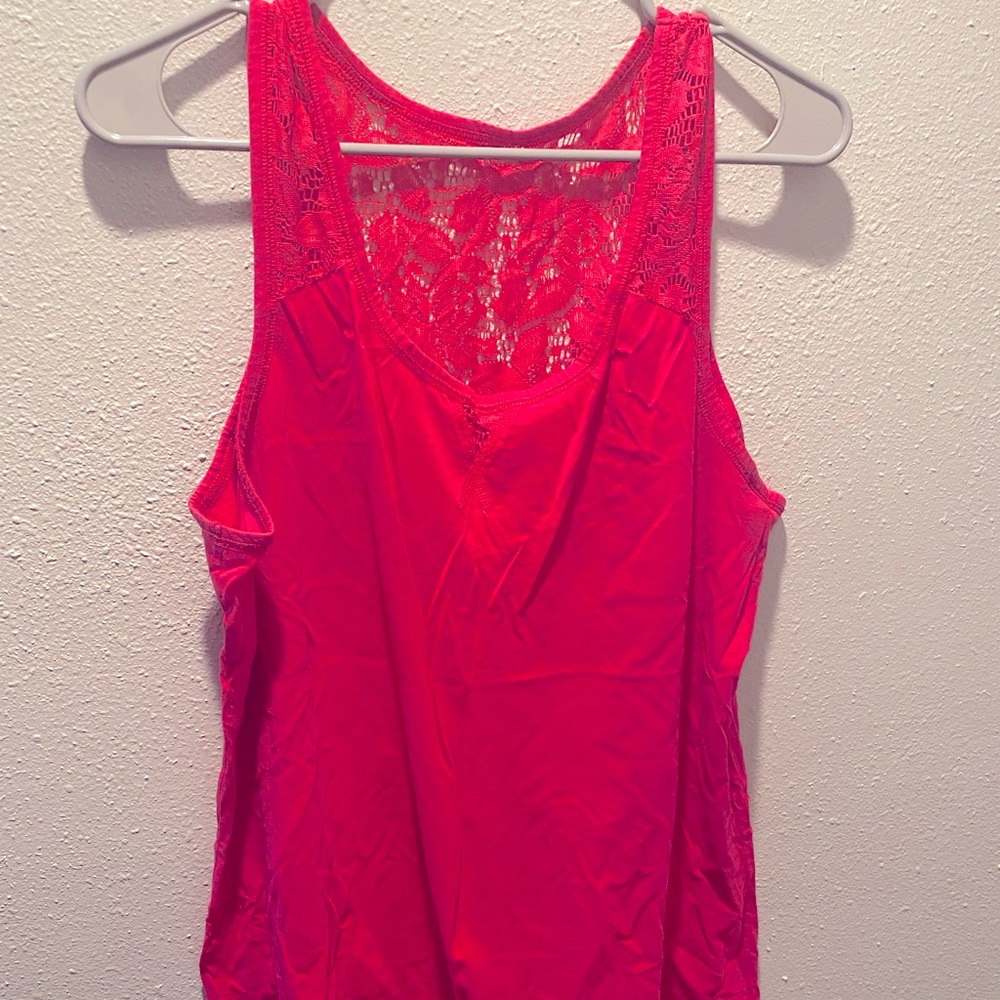 Cacique Tank with Lace Back